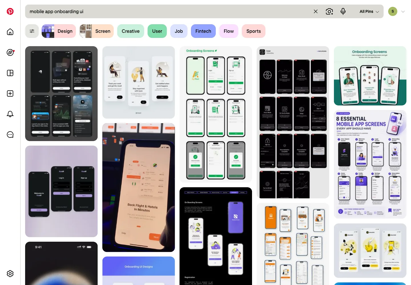 mobile app onboarding ui results